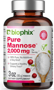 Biophix Pure Mannose 100 Percent Powder 2000 Mg 3 Oz 85 Grams - Supports Urinary Bladder Tract Health