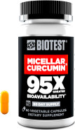 Biotest Micellar Curcumin - 95X Greater Absorption For Joint Health, Healthy Inflammation Response & Recovery - 60 Capsules (60 Day Supply)