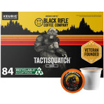 Black Rifle Coffee Company Dark Roast K Cups - Single Serve K Cups Coffee Pods - Kcup Pods Compatible With Keurig 1.0 & 2.0 - Made From Pure Arabica Beans (Tactisquatch, 84 Count)