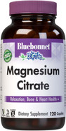 Bluebonnet Nutrition Magnesium Citrate, 400Mg Of Magnesium, Maximum Absorption, Supports Immune Health & Energy Production*, Soyfree, Gluten-Free, Non-Gmo, Kosher, Dairy Free, Vegan, 120 Caplets