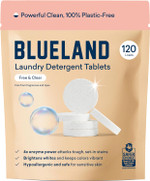 Blueland Laundry Detergent Tablets, 60 Count, Spring Bloom Scent, Plastic-Free Eco-Friendly Pods, Sheets, Liquid Alternative - Natural, Gentle, Non Toxic