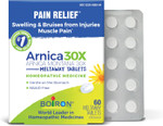 Boiron Arnica 30X Tablets For Pain Relief From Muscle Pain, Joint Soreness, Swelling From Injury Or Bruises - 60 Count