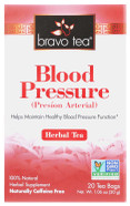 Bravo Tea Blood Pressure Caffeine Free 20 Tea Bags
