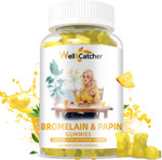 Bromelain Papain Enzyme Gummies Supplement: Bromelain 500Mg With Querectin Gummies For Adults Kids, Organic Bromelain Papaya Enzymes Chewable For Digestive Support Immunity Antioxidant Vegan 60Ct