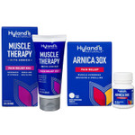 Bundle Of Hyland'S Muscle Therapy Gel, Relief Of Pain, Swelling, Bruising, Soreness And Stiffness, 2.5 Oz And Arnica Montana 30X Tablets, Relief Of Bruises, Swelling And Muscle Soreness, 50 Count