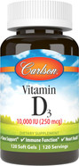 Carlson - Vitamin D3, 10000 Iu (250 Mcg), Vitamin D Supplements, Bone & Immune Support, Vitamin D3 Softgels, Heart Health, Gluten Free Vitamin D Capsules, 120 Softgels