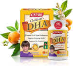 Catalo ChildrenS Dha Formula  Chewable Softgels With Fish Oil For Kids, 200Mg Dha Per Serving, Orange Flavor, Easy To Swallow Or Mix With Food, 30 Softgels