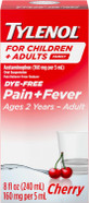 Children'S Tylenol Liquid Pain Relief & Fever Medicine, Acetaminophen Oral Suspension, Free Of Dyes, Aspirin, Ibuprofen, High Fructose Corn Syrup; Natural Apple Flavor, 4 Fl. Oz