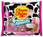 Chupa Chups Cremosa Lollipop Assortment, 2 Ice Cream Flavors, Individually Wrapped Candy For Kids, 16.9 Oz Bag (40 Suckers)