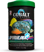 Cobalt Aquatics Spirulina Flakes With Blue Flakes, 1.2 Oz - Premium Fish Food For Health & Vitality - Perfect For Freshwater & Marine Aquariums