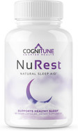 Cognitune Natural Sleep Supplement - Non Habit Forming Sleeping Pills, Non Drowsy Herbal Sleep Aid Formula W/Melatonin, Valerian Root, Lemon Balm, Chamomile, Gaba, L-Theanine, Magnesium, Amino Acids