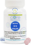 Core Med Science Methyl B12 Folate Supplement For Women & Men - 5-Mthf Pills Support Mood, Cognitive, & Heart Health - Methylfolate Vitamin B9 For Homocysteine Levels & Methylation Cycle (60 Count)