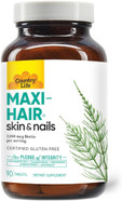 Country Life Maxi-Hair Supplement - 2000Mcg Biotin & Vitamins For Hair, Skin & Nails - Certified Gluten-Free & Vegetarian - Supports Hair Growth, 60 Tablets