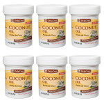 De La Cruz Coconut Oil - Expeller Pressed Coconut Oil For Skin And Hair - Natural Moisturizer For Skin And Hair - 2.2Oz (2 Jars)