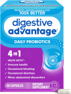 Digestive Enzyme And Probiotic Capsule- Digestive Advantage 32 Capsules, Survives 100X Better Than Regular 50 Billion Cfu, Breaks Down Food, Helps Prevent Gas