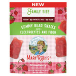 MaryRuth's Gummy Bears Snacks | Delicious Gummies with Electrolytes and Fiber | Gummy Candy Made with Organic Cane Sugar | Strawberry | Vegan, Pectin Based | Family Size | 240g