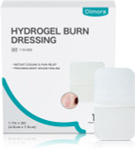 Dimora Hydrogel Wound Dressing 1.7" X3" - Burn Pads Sterile Soothing Bandage, Cooling Protective Treatment For Minor Burns & Blisters, Cuts, Abrasions,Cracked Nipples, 10 Count