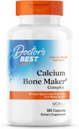 Doctors Best Calcium Bone Maker Complex, Broad Spectrum Nutrients For Bone Health, Non-Gmo, Gluten Free, Soy Free 180 Capsules