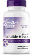 Doctor'S Best Womens Hair, Skin & Nails With Optimsm + Keraglo, Comprehensive Beauty Support, Non-Gmo, Gluten Free 60 Veggie Caps