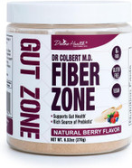 Dr Colbert Md Fiber Zone Powder | Berry Flavor | Prebiotics, Isoluble & Soluble Fiber | Psyllium Husk | Inulin | Recommended In Keto Zone Diet & Healthy Gut Zone | 9.52 Oz
