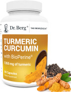Dr. Berg (Only 2 Per Day) Turmeric Supplement With Black Pepper (Bioperine) - 1350 Mg Turmeric Curcumin Supplement With 95% Curcuminoids  Turmeric Curcumin With Black Pepper  60 Turmeric Capsules
