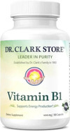 Dr. Clark Vitamin B1 Thiamine 500Mg Supplement -Thiamine B1 Supplement For Healthy Nervous System & Energy Metabolism, Gluten-Free, Dairy Free - 100 Gelatin Capsules