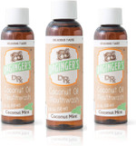 Dr. GingerS Coconut Oil Pulling Alcohol Free Mouthwash - Mint Flavor, 14 Fl Oz Support Gum Health, Tongue, And Teeth Whitening For Adults, Fluoride Free, All-Natural Oil And Xylitol For Bad Breath