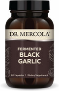 Dr. Mercola Fermented Black Garlic - Antioxidant Supplement - For Immune, Cellular & Heart Health Support - Includes S-Allyl-Cysteine - Non-Gmo, Gluten-Free & Soy-Free - 60 Capsules (30 Servings)