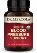 Dr. Mercola Organic Blood Pressure Support - Supports Healthy Circulation - High-Potency Grape Seed Extract - Non-Gmo & Soy-Free - 30 Capsules (30 Servings)