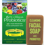 Dr. Ohhira'S Probiotics Original Formula 30 Capsules With Bonus Probiotic-Enhanced Beauty Bar Soap Travel Size 20G - No Refrigeration Supplement For Women And Men, 13 Probiotic Strains