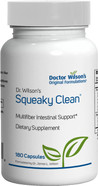 Dr. WilsonS Squeaky Clean Gut And Digestive Support With Fiber, Probiotics, Enzymes And More 180 Capsules