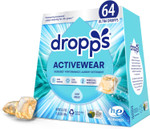 Dropps Activewear Biobased Power Laundry Detergent Pods, Crisp Breeze (64 Count) - Laundry Pods Fights Tough Stains & Odors, Sweat & Dirt - He Compatible Laundry Supplies For Clean Clothes