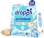 Dropps Activewear Laundry Detergent Pods, Unscented (64 Count) - Biobased Power Laundry Pods Fights Tough Stains & Odors, Sweat & Dirt - He Compatible Laundry Supplies For Clean Sport Clothes