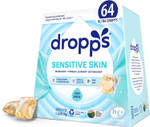 Dropps Sensitive Skin Laundry Detergent Pods, Crisp Breeze (64 Count) - Dermatologist Tested Laundry Pods - He Compatible Laundry Supplies For Clean Clothes, Vegan & Dye-Free