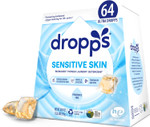 Dropps Sensitive Skin Laundry Detergent Pods, Unscented (64 Count) - Dermatologist Tested Laundry Pods - He Compatible Laundry Supplies For Clean Clothes, Vegan & Dye-Free