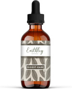 Earthley Wellness Digest Ease, Herbal Digestive Support Tincture For Gut Health, Stomach Relief, And Digestive Wellness | Organic Herbs Like Echinacea Leaf, Turmeric Root, Marshmallow Root, (2Oz)