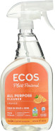 Ecos, Earth Friendly Products Plus All Purpose Household Cleaner, Orange, 22 Ounce