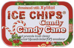Ice Chips Candy Naturally Sweetened With Xylitol Candy Cane 1.76 Ounce (Packaging May Vary)