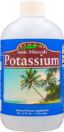 Eidon Ionic Minerals Liquid Potassium Supplement - Potassium Chloride Drops, Essential Electrolyte For Cell Function, Bioavailable Ionic Minerals, All Natural, No-Preservatives Or Additives - 18 Oz