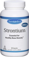 Euromedica Strontium - Bone Health & Strength Support Supplement - Dietary Supplement With Vegan Capsules - Health Supplement With Strontium Citrate For Superior Absorption - 60 Capsules