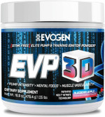 Evogen Evp 3D - Stim Free Pre Workout Powder For Men & Women | Sugar Free Non Stim Preworkout With Beta Alanine And Creatine For Energy & Pump | Blueberry Apple | 40 Servings