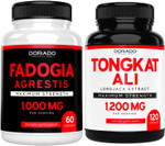 Fadogia Agrestis Extract (60 Count) Maximum Strength For Athletic Performance & Muscle Mass And Tongkat Ali For Men (120 Capsules) Longjack Tongkat Ali For Men'S Health & Vitality Support - Usa Made