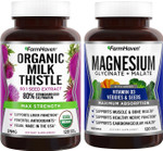 Farmhaven Milk Thistle Capsules & Magnesium Glycinate & Malate Complex W/Vitamin D3