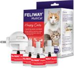 Feliway Multicat Calming Pheromone Diffuser: 1 Diffuser Kit & 3 Refills