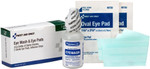 First Aid Only 5-Piece Eye Wash Kit With Oval Eye Pads, First Aid Adhesive Strips & Emergency Eye Rinse