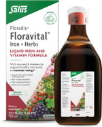 Floradix Floravital Liquid Iron & Vitamins Formula - Liquid Iron Supplement With B Complex Vitamins, Vitamin C & Herbs For Energy Support* - Vegan, Gluten-Free, Yeast- Free, Non-Gmo - 23.7 Fl Oz