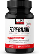 Force Factor Forebrain Nootropic Brain Supplement To Improve Memory, Boost Focus, Increase Mental Energy, And Support Brain Health With Caffeine, Bacopa, And Huperzine A, 30 Capsules