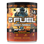 G Fuel Drop Shot Citrus Energy Drink Powder, Pre Workout Caffeine Mix For Gaming, Sugar Free Focus Amino, Vitamin + Antioxidants, 9.9Oz (Mandrin Orange, 40 Servings)