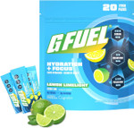 G Fuel Electrolytes Powder For Instant Hydration And Focus | Sugar Free, Lemon Lime Flavor, Electrolyte And Nootropic Drink Mix To Sharpen Mental Focus, 20 Servings