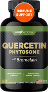Gade Nutrition Quercetin Phytosome With Bromelain I Highly Purified 95% I 50X Higher Absorption - Most Effective Form Of Quercetin Enhanced With Bromelain I Made In Usa -Supplement For Men And Women
